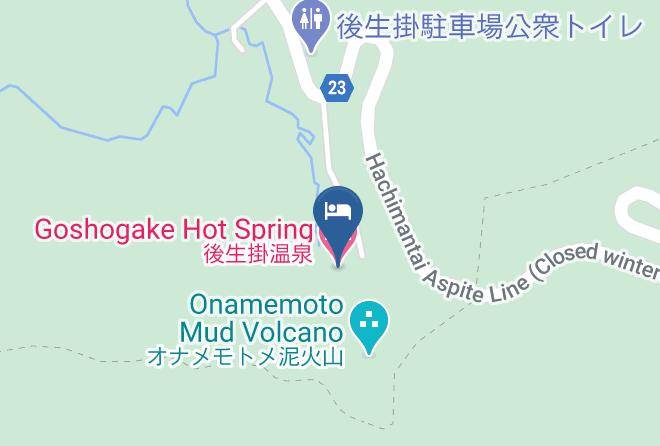 Kazuno City - Goshogake Hot Spring Hotel Maps