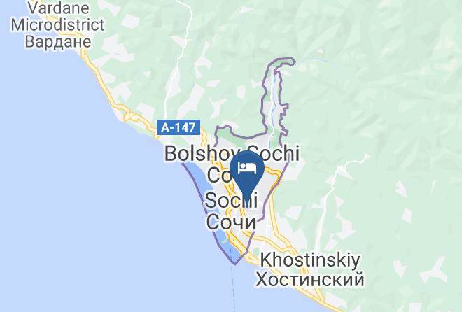 Sochi - Gostevoi Dom Berezka Maps