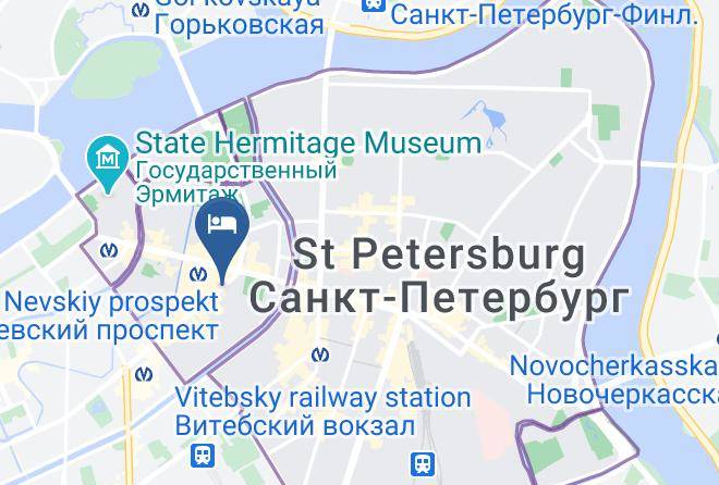 Saint Petersburg - Gostevoi Dom Orlov Maps
