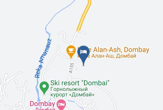 Karachayevsk - Gostevoy Dom Atlantida V Dombaye Maps