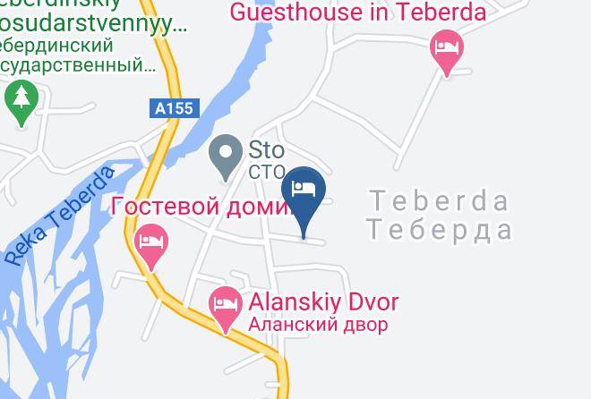 Karachayevsk - Gostevoy Dom Balkham Maps