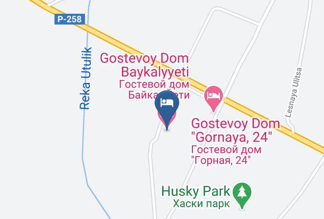 Slyudyansky District - Gostevoy Dom Baykalyyeti Maps
