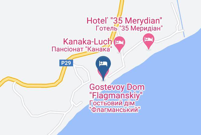 Alushta - Gostevoy Dom Flagmanskiy Maps