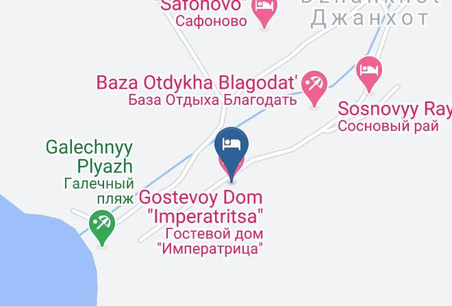 Gelendzhik - Gostevoy Dom Imperatritsa Maps