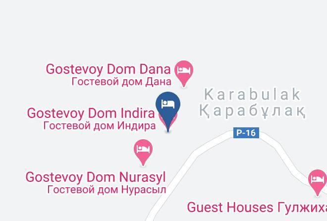 Kazakhstan - Gostevoy Dom Indira Maps