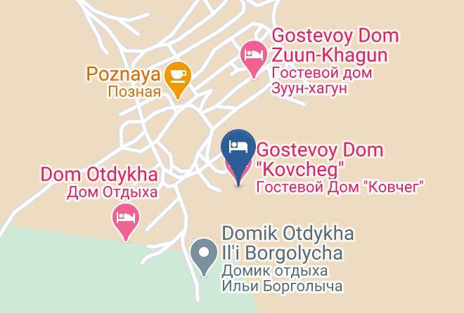 Olkhonsky District - Gostevoy Dom Kovcheg Maps