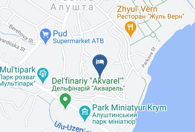 Alushta - Gostevoy Dom Lotos Maps