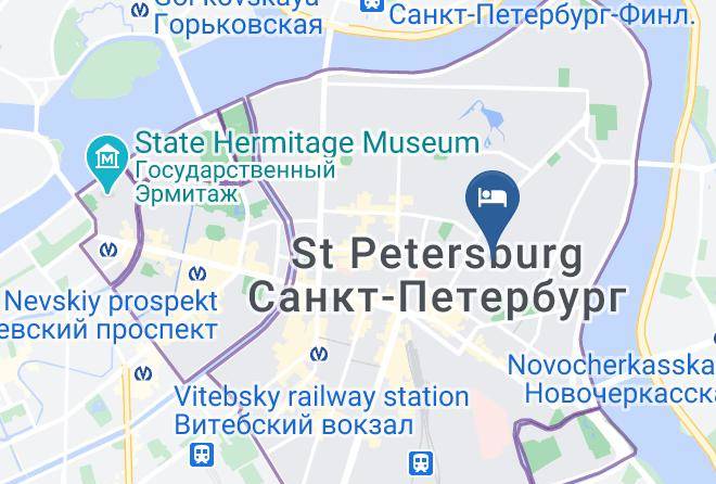 Saint Petersburg - Gostevoy Dom Mayskiy Maps