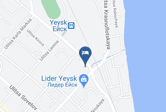 Yeysky District - Gostevoy Dom Morskaya Zvezda Maps