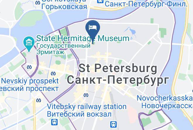 Saint Petersburg - Gostevoy Dom Na Izumrudnoy 6 Maps