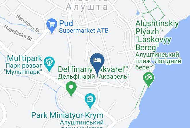 Alushta - Gostevoy Dom Volna Maps