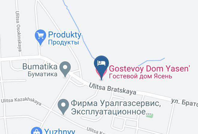 Perm - Gostevoy Dom Yasen' Maps