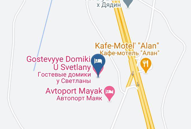 Gostevyye Domiki U Svetlany Map