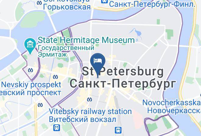 Saint Petersburg - Gostevyye Komnaty Vesta Maps