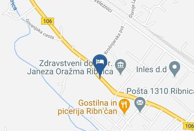 Ribnica - Gostilna In Picerija Harlekin Maps