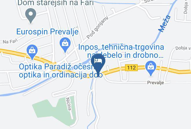 Prevalje - Gostilna In Prenocisca Brancurnik Go Rus Doo Maps
