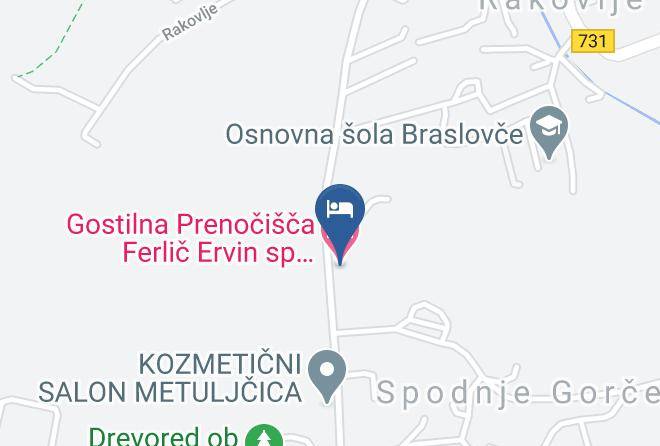 Braslovce - Gostilna Pizzeria Ferlic Ervin S P Spodnje Gorce 3 3314 Braslovce Maps