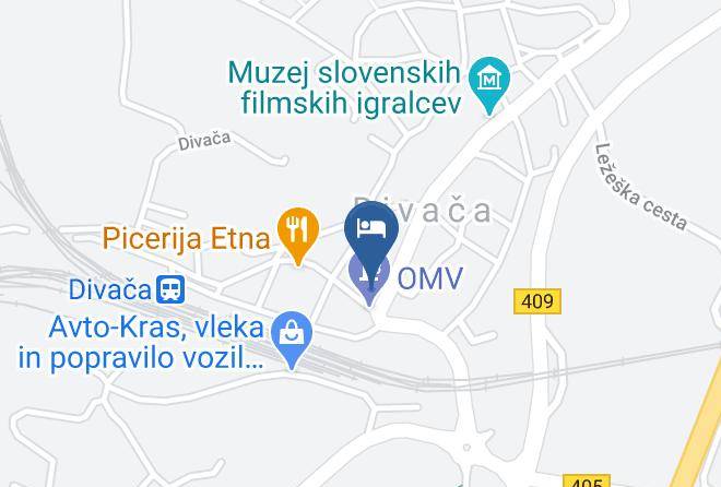 Divaca - Gostilna Risnik Maps