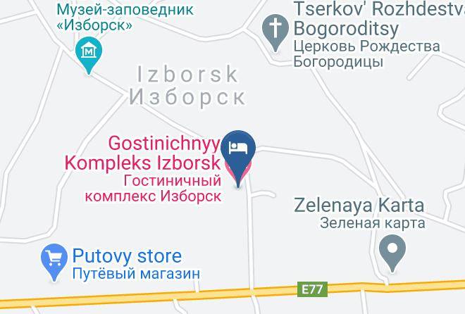 Pechorsky District - Gostinichnyy Kompleks Izborsk Maps