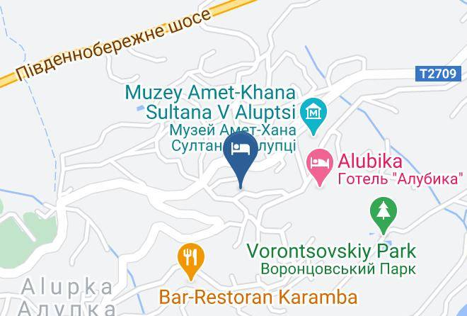 Yalta - Gostinitsa Akvilon Maps