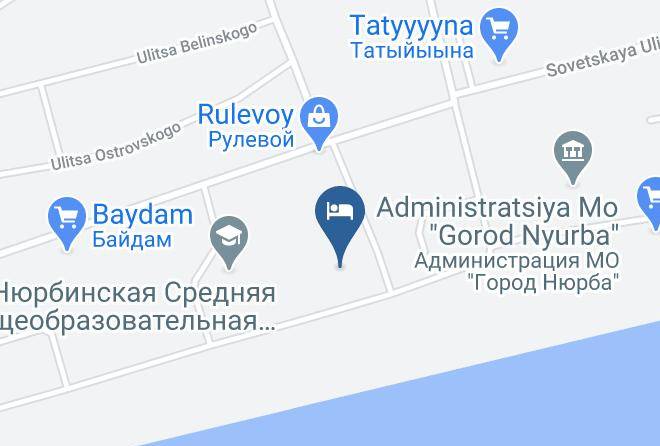 Nyurbinskiy Ulus - Gostinitsa Alrosa Maps