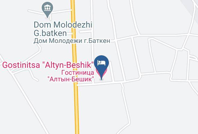 Batken - Gostinitsa Altyn Beshik Maps