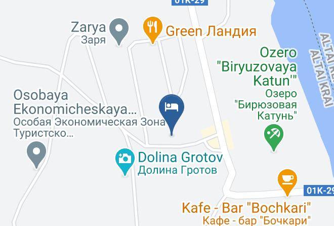 Gostinitsa Biryuzovaya Katun' Map