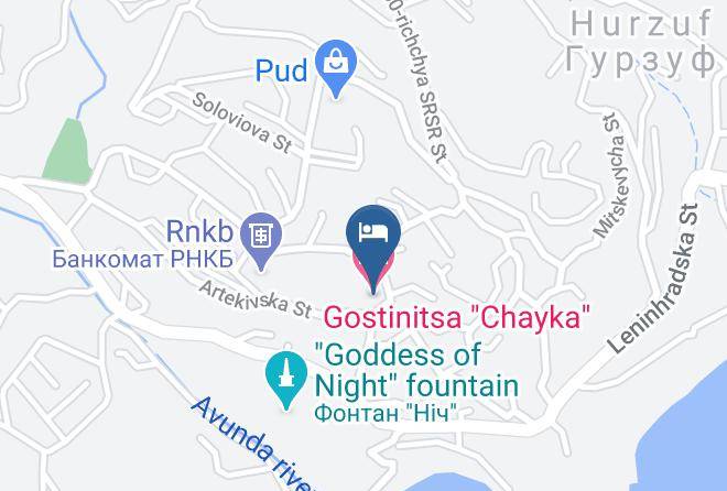 Yalta - Gostinitsa Chayka Maps