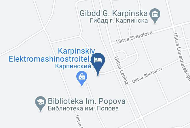 Karpinsk - Gostinitsa Domashnyaya Maps