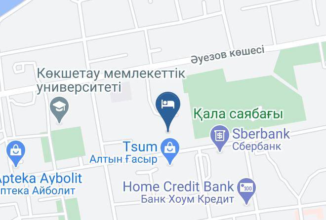 Kokshetau - Gostinitsa Dostyk Maps