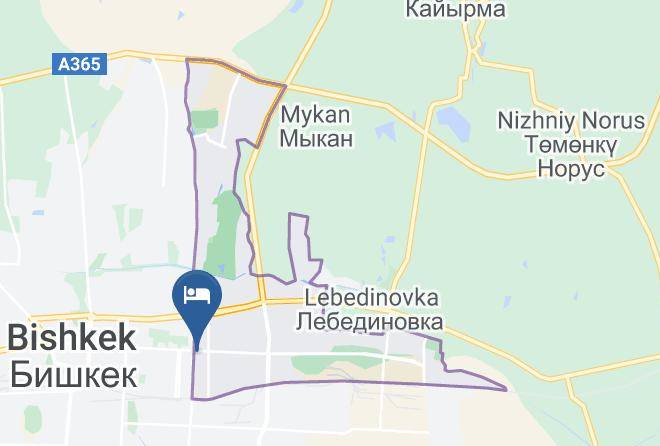 Bishkek - Gostinitsa Flora Park Maps