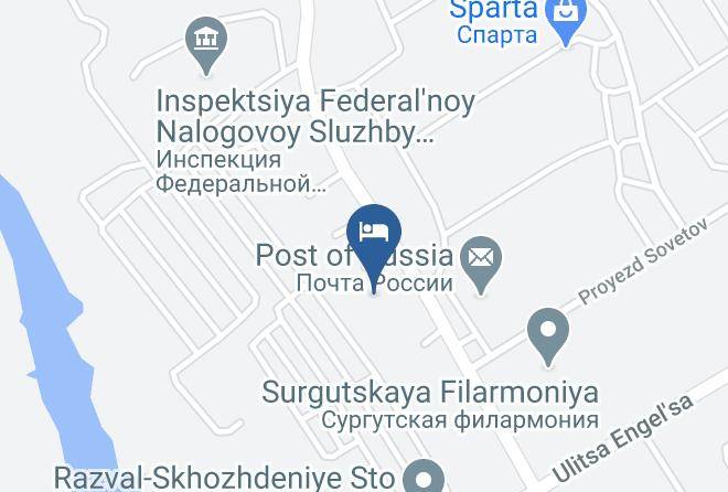Surgut - Gostinitsa Impul's G Surgut Maps