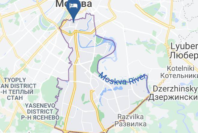 Moscow - Gostinitsa Izumrud Yug Maps