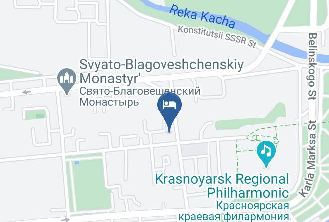 Krasnoyarsk - Gostinitsa Krasnoyarskstroystrategiya Maps