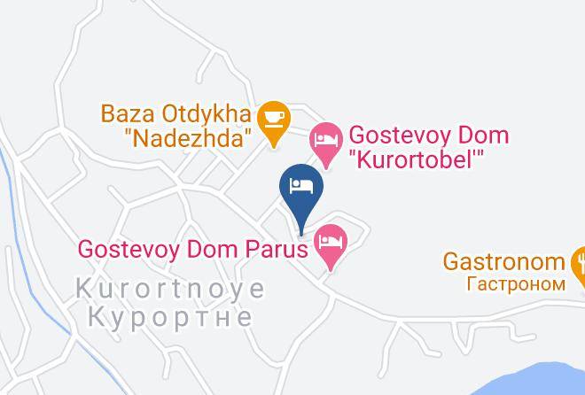 Feodosiya - Gostinitsa Kurortnoe Maps