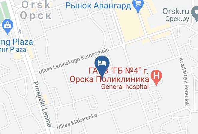 Orsk - Gostinitsa Lenkom Maps