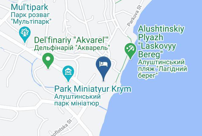 Alushta - Gostinitsa Lyudmila Maps