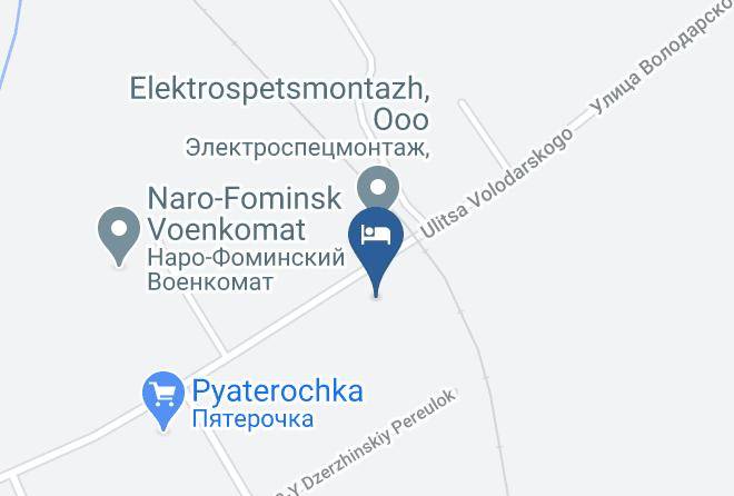 Naro Fominsky District - Gostinitsa Na Volodarke Maps