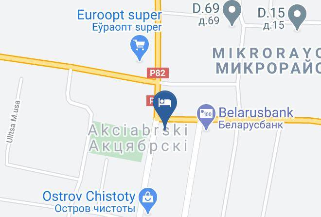 Akciabrski District - Gostinitsa Oktyabr'skaya Maps