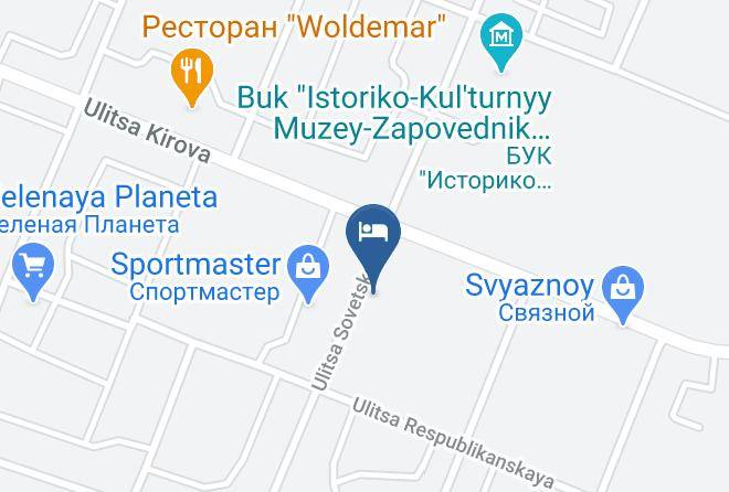 Glazov - Gostinitsa Prestizh Maps