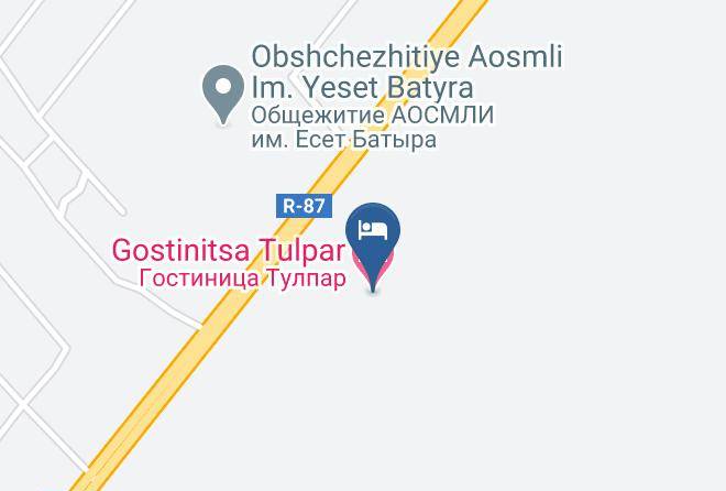 Aktobe - Gostinitsa Tulpar Maps