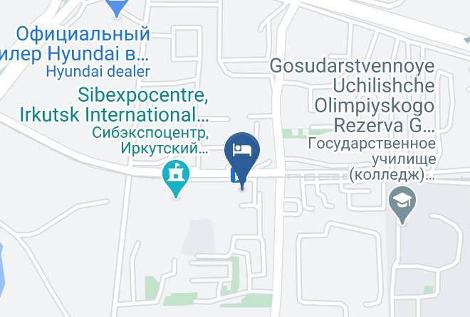 Irkutsk - Gostinitsa Uchebnogo Tsentra Profsoyuzov Maps