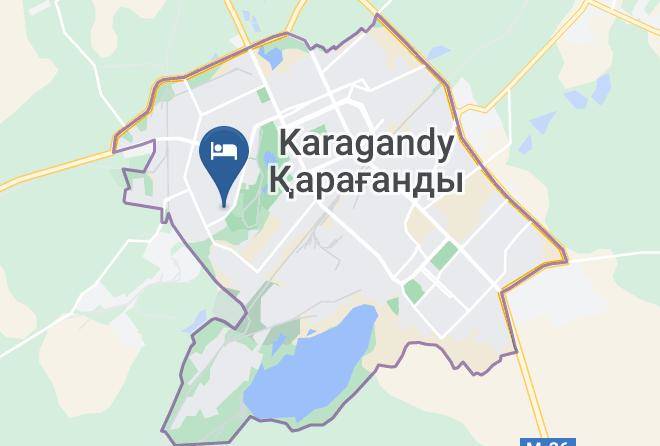 Karaganda - Gostinitsa Utro Maps