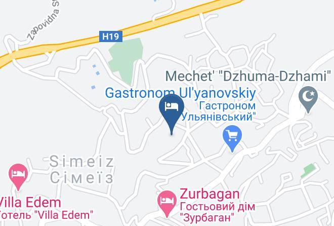 Yalta - Gostinitsa V Simeize Atriy Maps