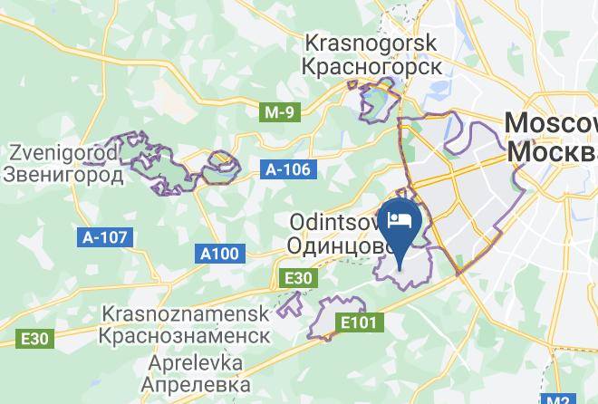 Moscow - Gostinitsa Vishevyy Sad Maps