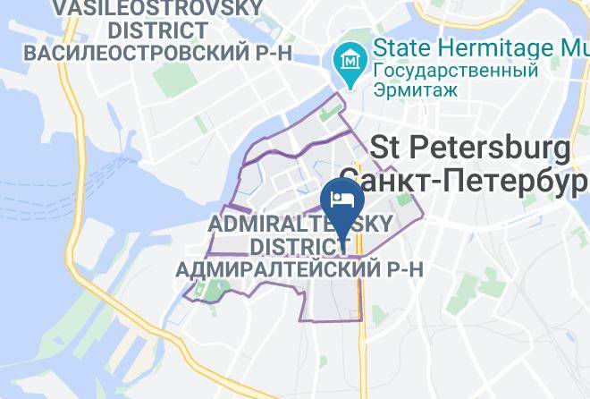 Saint Petersburg - Gostinitsa Miniotel' Na Obvodnom Maps