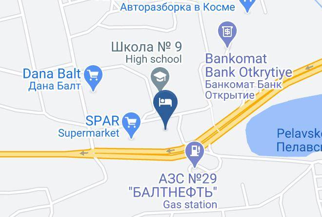 Gostinnichno Bannyy Kompleks Pertsy Map - Kaliningrad