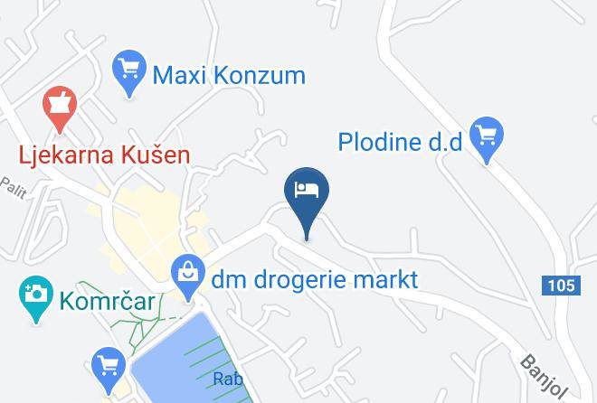 Rab - Gostionica Luna Maps