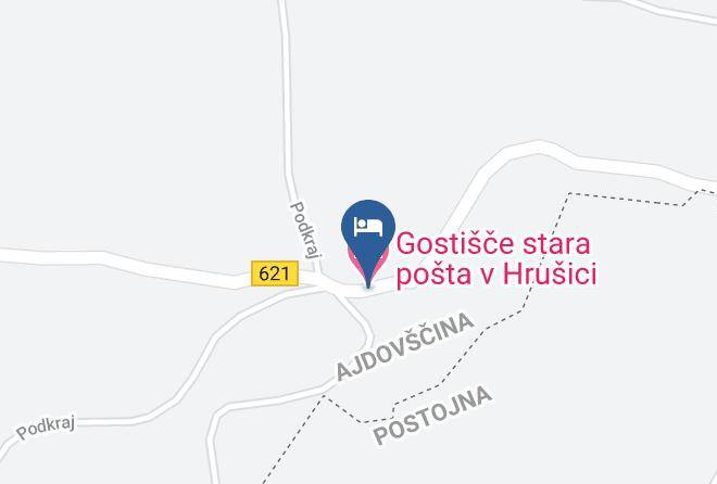 Ajdovscina - Gostisce Stara Posta V Hrusici Maps