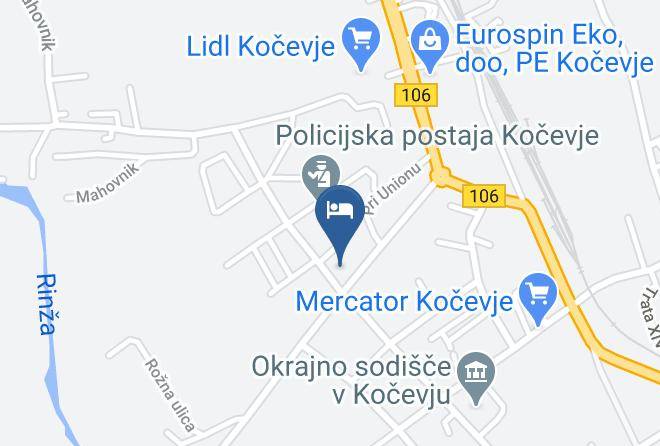 Kocevje - Gostisce Tri Zvezde Maps